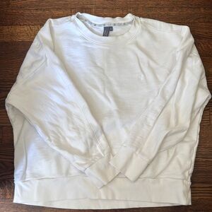 Sweaty Betty  Cream Crewneck Sweater